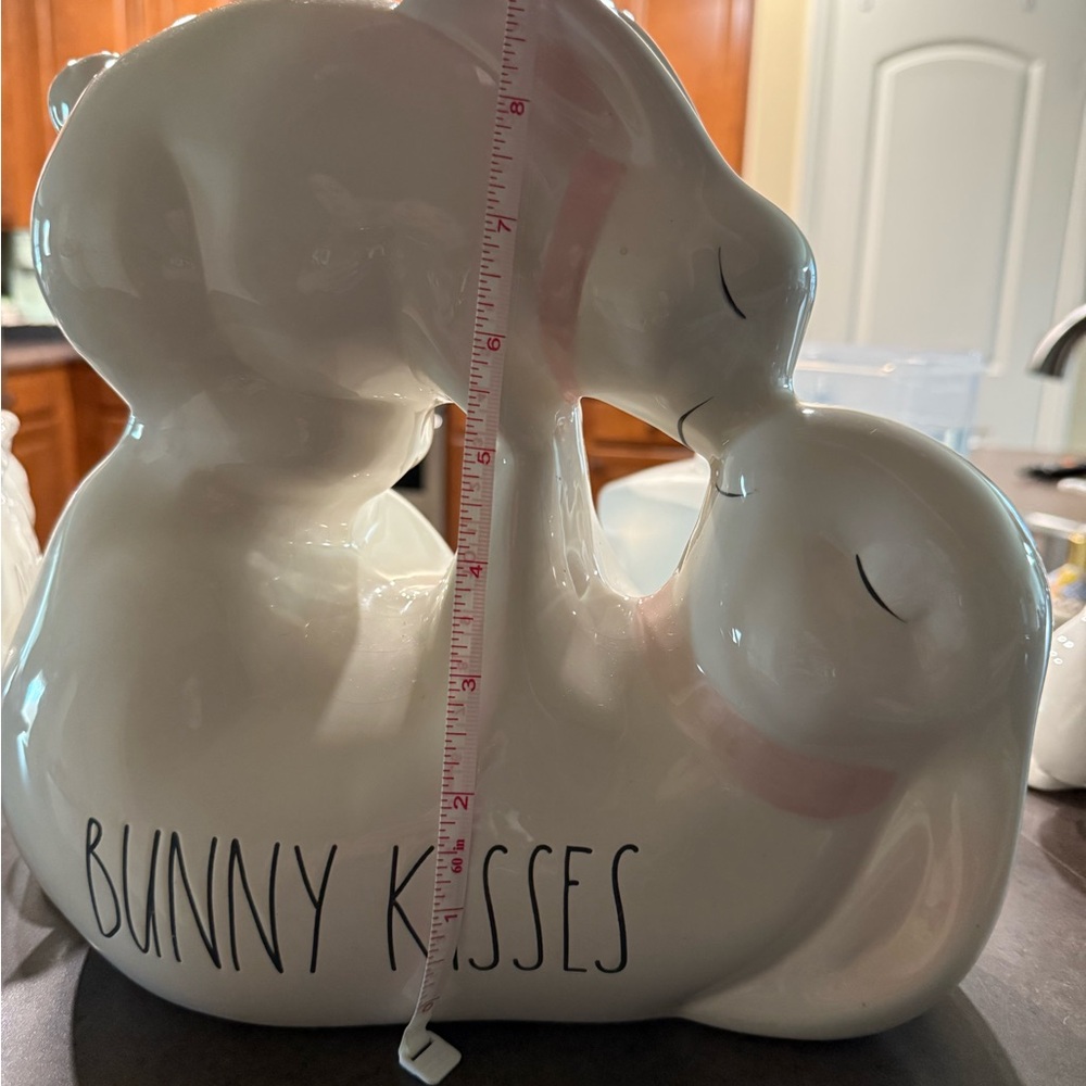 HARD TO FIND Rae Dunn Bunny Kisses Ceramic Decor